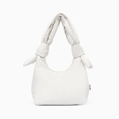 Lefrik Women's White Biwa Puffy Mini Bag Ice