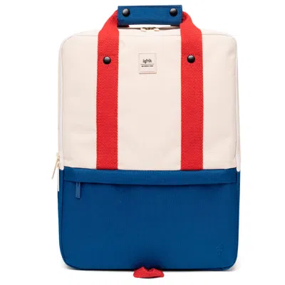 Lefrik Women's White Smart Daily Backpack Bauhaus Block