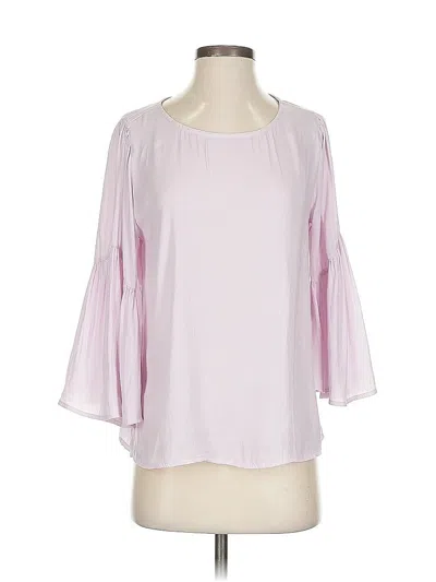 Pre-owned Left Coast By Dolan 3/4 Sleeve Blouse In Pink