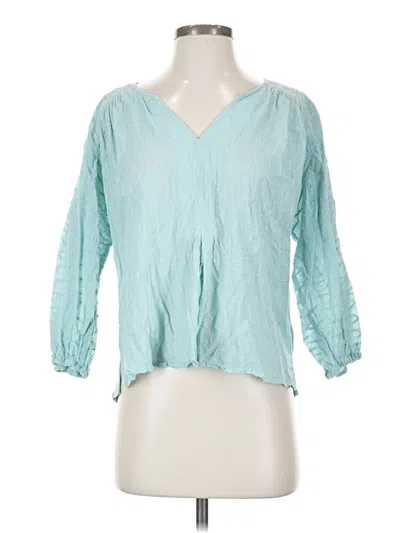 Pre-owned Left Coast By Dolan 3/4 Sleeve T-shirt In Blue