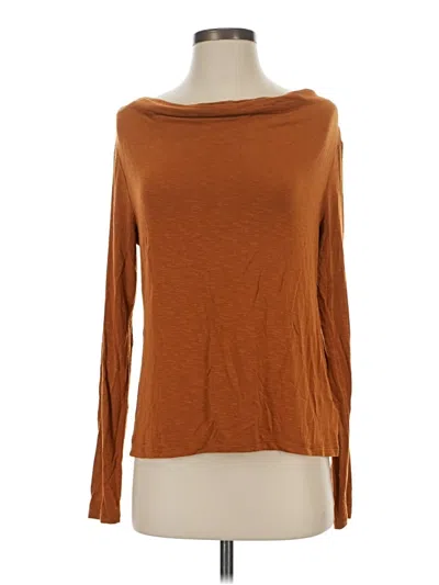 Pre-owned Left Coast By Dolan 3/4 Sleeve T-shirt In Brown