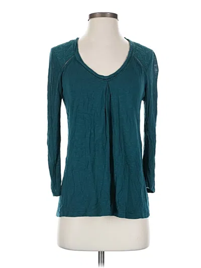 Pre-owned Left Coast By Dolan 3/4 Sleeve T-shirt In Teal