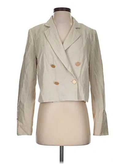 Pre-owned Left Coast By Dolan Blazer Jacket In Ivory