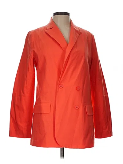 Pre-owned Left Coast By Dolan Blazer Jacket In Orange