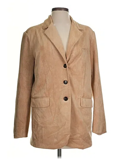 Pre-owned Left Coast By Dolan Blazer Jacket In Tan