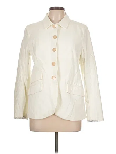 Pre-owned Left Coast By Dolan Blazer Jacket In White