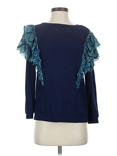 Pre-owned Left Coast By Dolan Cardigan Sweater In Blue