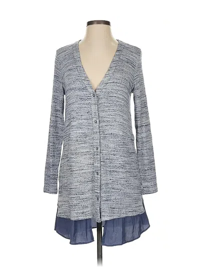 Pre-owned Left Coast By Dolan Cardigan Sweater In Blue