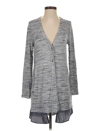 Pre-owned Left Coast By Dolan Cardigan Sweater In Gray