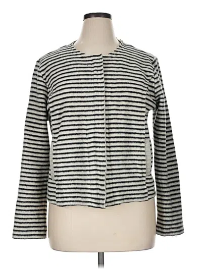 Pre-owned Left Coast By Dolan Cardigan Sweater In Gray