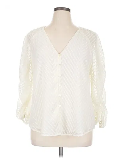 Pre-owned Left Coast By Dolan Cardigan Sweater In Ivory
