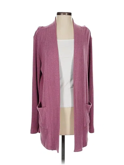 Pre-owned Left Coast By Dolan Cardigan Sweater In Purple