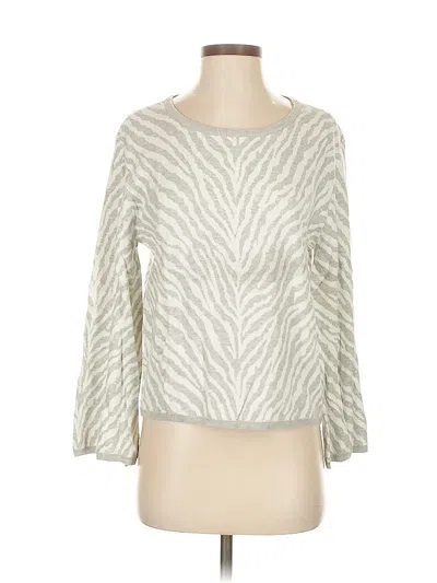 Pre-owned Left Coast By Dolan Cardigan Sweater In Silver