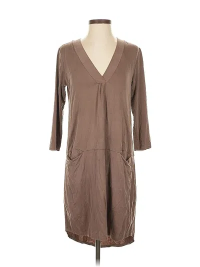 Pre-owned Left Coast By Dolan Casual Dress In Brown
