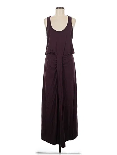 Pre-owned Left Coast By Dolan Casual Dress In Burgundy