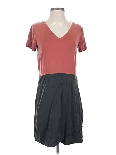 Pre-owned Left Coast By Dolan Casual Dress In Burgundy