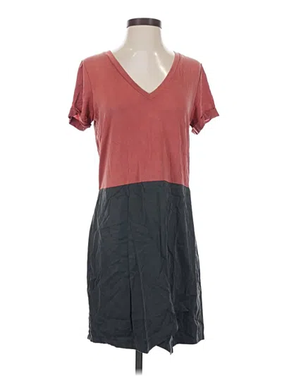 Pre-owned Left Coast By Dolan Casual Dress In Burgundy