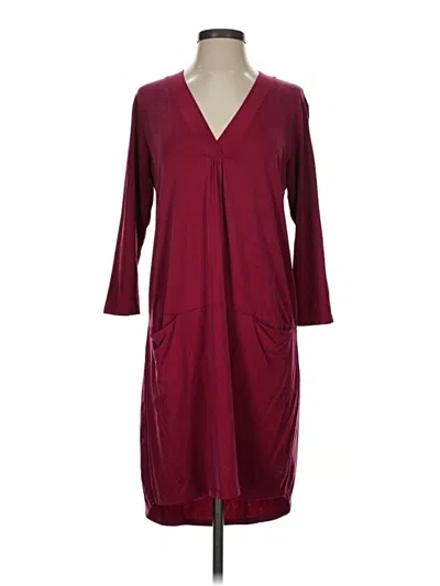 Pre-owned Left Coast By Dolan Casual Dress In Burgundy