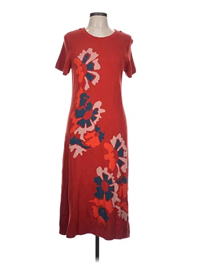 Pre-owned Left Coast By Dolan Casual Dress In Burgundy