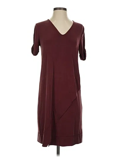 Pre-owned Left Coast By Dolan Casual Dress In Burgundy