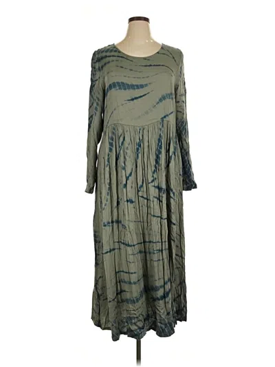Pre-owned Left Coast By Dolan Casual Dress In Green