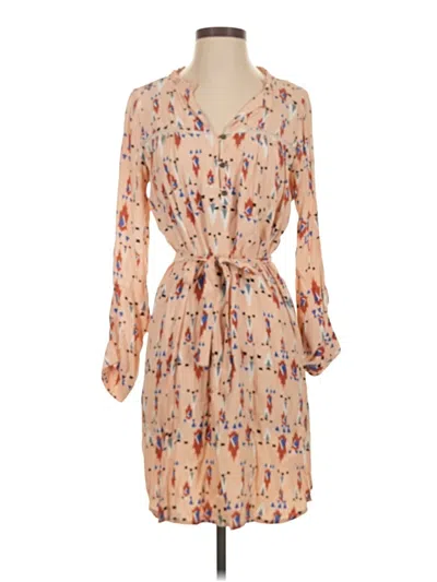 Pre-owned Left Coast By Dolan Casual Dress In Tan