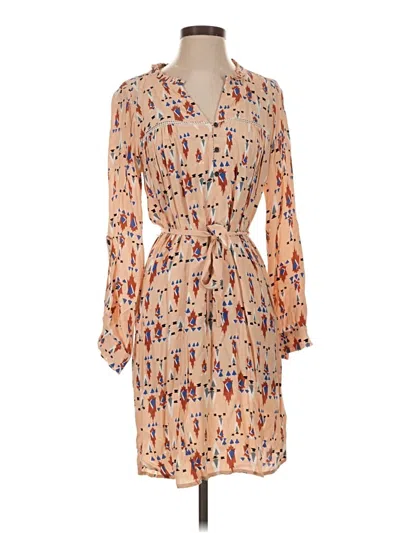 Pre-owned Left Coast By Dolan Casual Dress In Tan