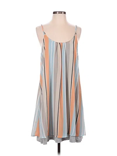 Pre-owned Left Coast By Dolan Casual Dress In Tan