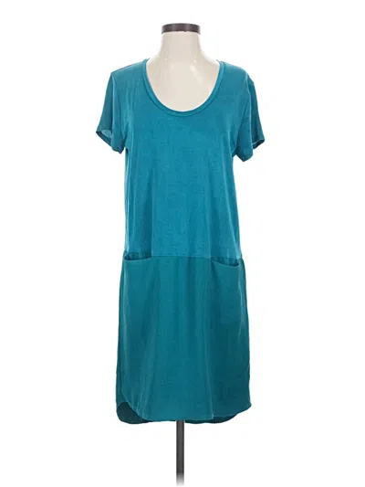 Pre-owned Left Coast By Dolan Casual Dress In Teal