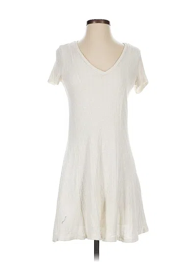 Pre-owned Left Coast By Dolan Casual Dress In White