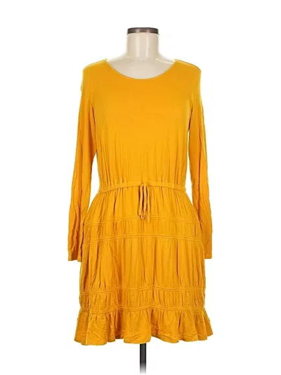 Pre-owned Left Coast By Dolan Casual Dress In Yellow