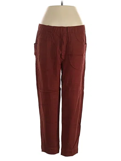 Pre-owned Left Coast By Dolan Casual Pants In Burgundy