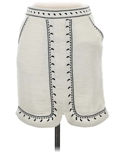 Pre-owned Left Coast By Dolan Casual Skirt In Ivory