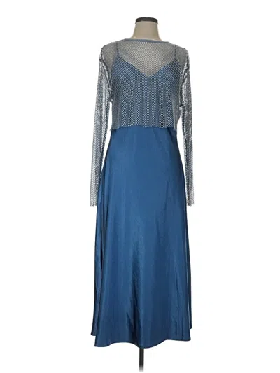 Pre-owned Left Coast By Dolan Cocktail Dress In Blue
