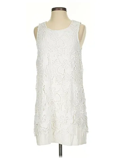 Pre-owned Left Coast By Dolan Cocktail Dress In White