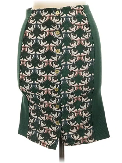 Pre-owned Left Coast By Dolan Formal Skirt In Green