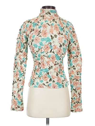 Pre-owned Left Coast By Dolan Long Sleeve Blouse In Ivory