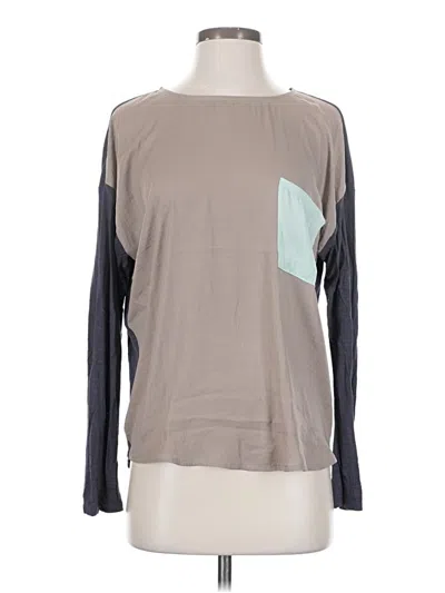 Pre-owned Left Coast By Dolan Long Sleeve T-shirt In Gray