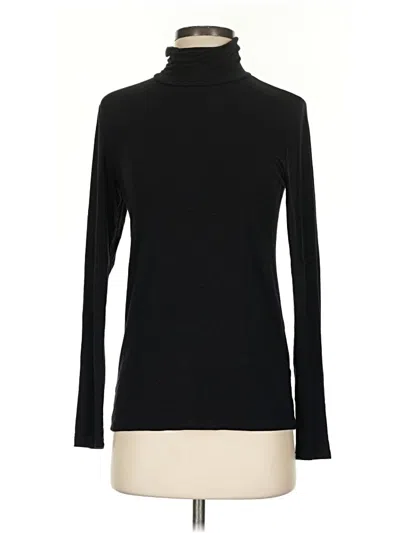 Pre-owned Left Coast By Dolan Long Sleeve Turtleneck In Black