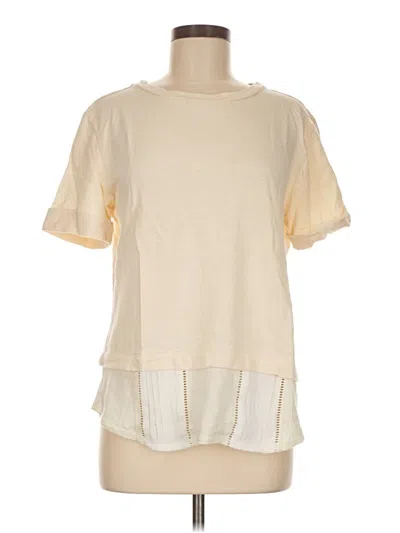 Pre-owned Left Coast By Dolan Short Sleeve T-shirt In Ivory