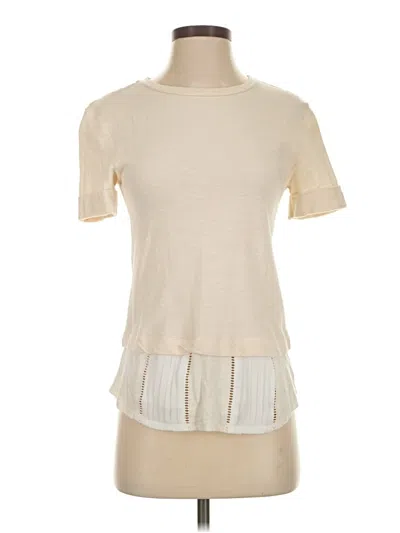 Pre-owned Left Coast By Dolan Short Sleeve T-shirt In White