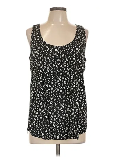 Pre-owned Left Coast By Dolan Sleeveless Blouse In Black