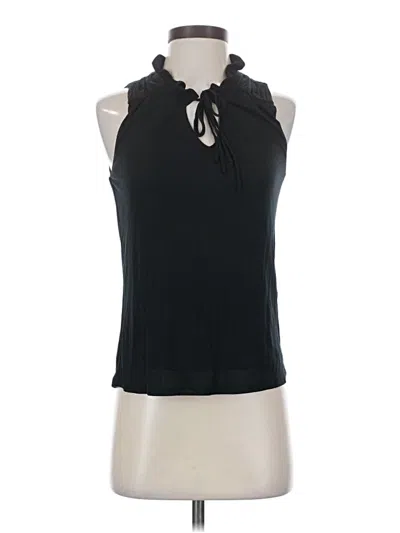 Pre-owned Left Coast By Dolan Sleeveless Blouse In Black