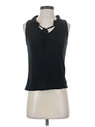Pre-owned Left Coast By Dolan Sleeveless Blouse In Black