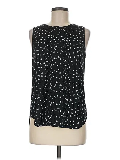 Pre-owned Left Coast By Dolan Sleeveless Blouse In Black