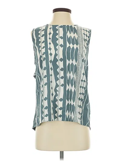 Pre-owned Left Coast By Dolan Sleeveless Blouse In Blue