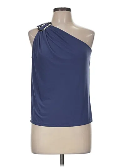 Pre-owned Left Coast By Dolan Sleeveless Blouse In Blue