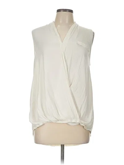Pre-owned Left Coast By Dolan Sleeveless Blouse In Ivory