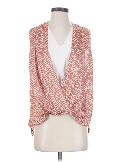 Pre-owned Left Coast By Dolan Sleeveless Blouse In Orange