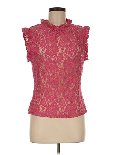 Pre-owned Left Coast By Dolan Sleeveless Blouse In Pink